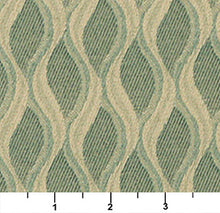 Load image into Gallery viewer, Essentials Mid Century Modern Geometric Upholstery Drapery Fabric Green Beige Trellis / Celadon