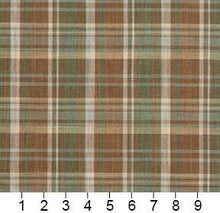 Load image into Gallery viewer, Essentials Green Brown Beige Checkered Upholstery Drapery Fabric / Juniper Plaid