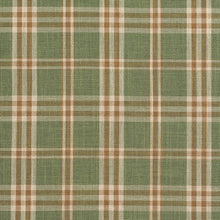 Load image into Gallery viewer, Essentials Green Brown Cream Checkered Plaid Upholstery Drapery Fabric / Juniper Tartan