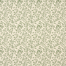 Load image into Gallery viewer, Essentials Floral Drapery Upholstery Fabric Green Ivory / Spring Leaf