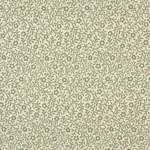Essentials Floral Drapery Upholstery Fabric Green Ivory / Spring Trellis