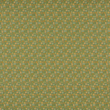 Load image into Gallery viewer, Essentials Mid Century Modern Geometric Green Yellow Upholstery Fabric / Citrine