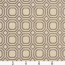 Load image into Gallery viewer, Essentials Upholstery Drapery Trellis Fabric Grey Tan / CB700-19