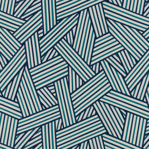 Geometric Upholstery Fabric Beige Gray Red Blue / FT12