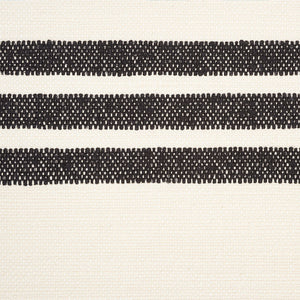 SCHUMACHER DUNE STRIPE FABRIC / BLACK