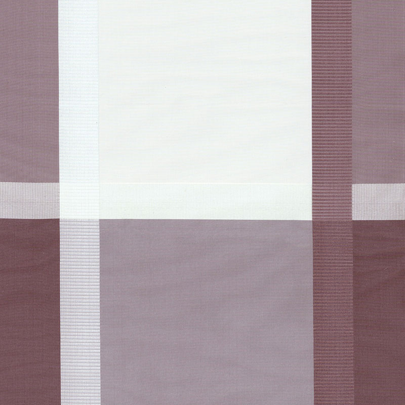 SCHUMACHER SURAT SILK PLAID FABRIC / HYACINTH