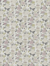 Load image into Gallery viewer, Floral Bird Asian Chinoiserie Drapery Fabric / Heather