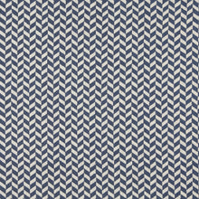 Load image into Gallery viewer, Essentials Heavy Duty Upholstery Herringbone Fabric / Blue White