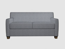 Load image into Gallery viewer, Essentials Heavy Duty Upholstery Herringbone Fabric / Blue White