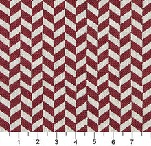 Load image into Gallery viewer, Essentials Heavy Duty Upholstery Herringbone Fabric / Burgundy White