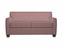 Load image into Gallery viewer, Essentials Heavy Duty Upholstery Herringbone Fabric / Burgundy White
