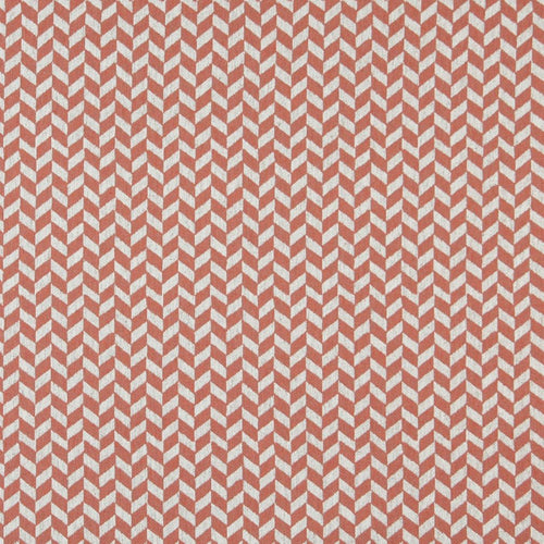 Essentials Heavy Duty Upholstery Herringbone Fabric / Coral White