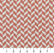 Load image into Gallery viewer, Essentials Heavy Duty Upholstery Herringbone Fabric / Coral White