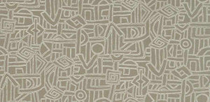 3 Colors Abstract Drapery Upholstery Fabric Tribal Navy Gray Green