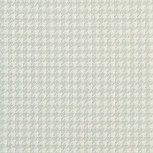 Essentials Upholstery Drapery Houndstooth Fabric / Aqua Blue