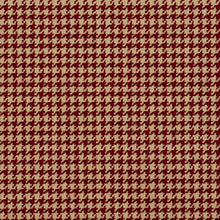Load image into Gallery viewer, Essentials Heavy Duty Houndstooth Upholstery Drapery Fabric / Burgundy Beige