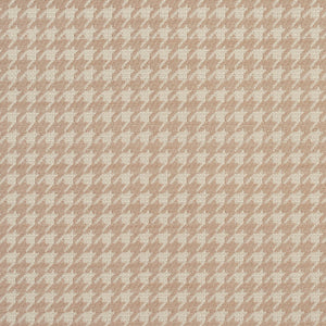 Essentials Houndstooth Check Taupe Beige Upholstery Fabric