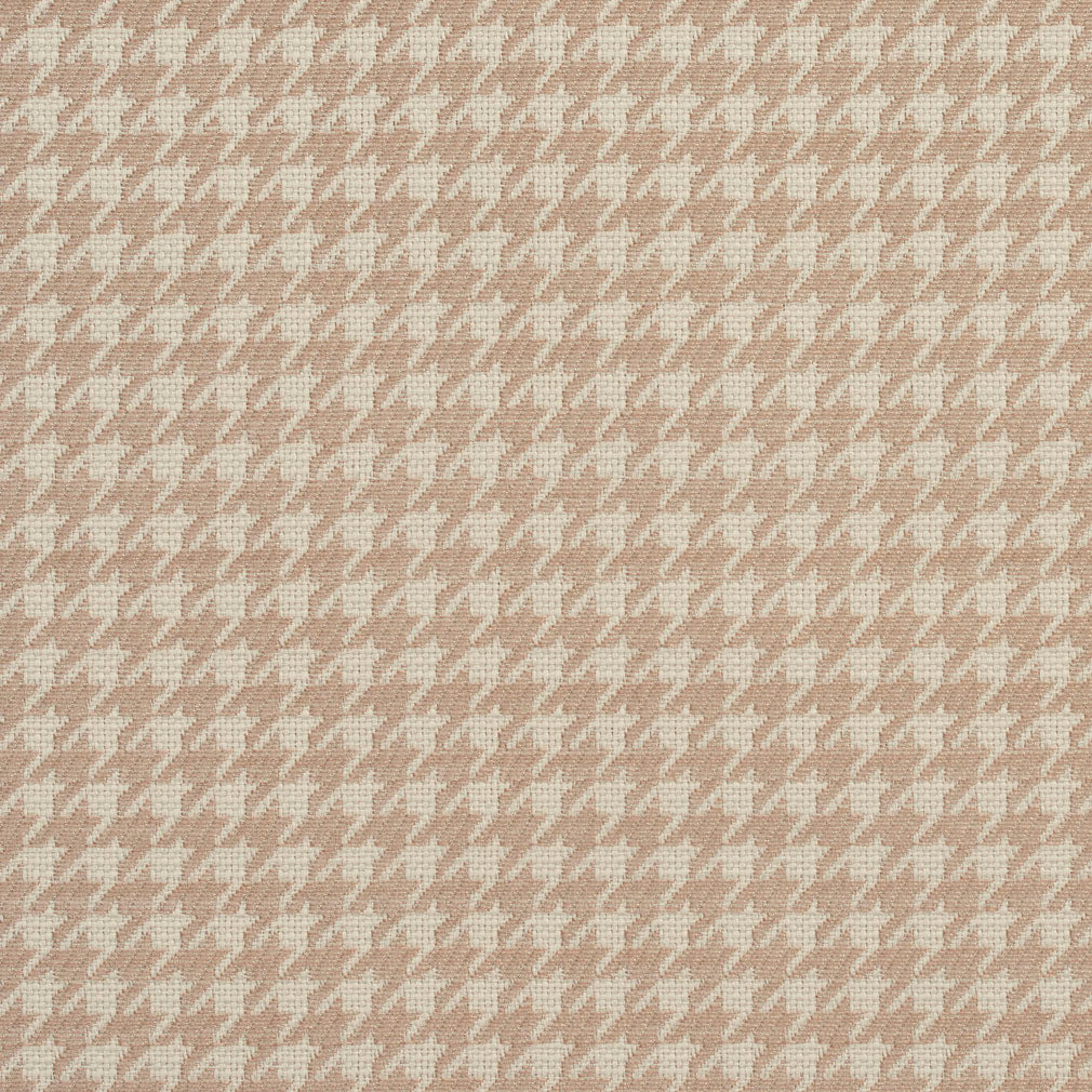 Essentials Houndstooth Check Taupe Beige Upholstery Fabric