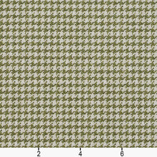Load image into Gallery viewer, Essentials Heavy Duty Houndstooth Upholstery Drapery Fabric / Olive Green White