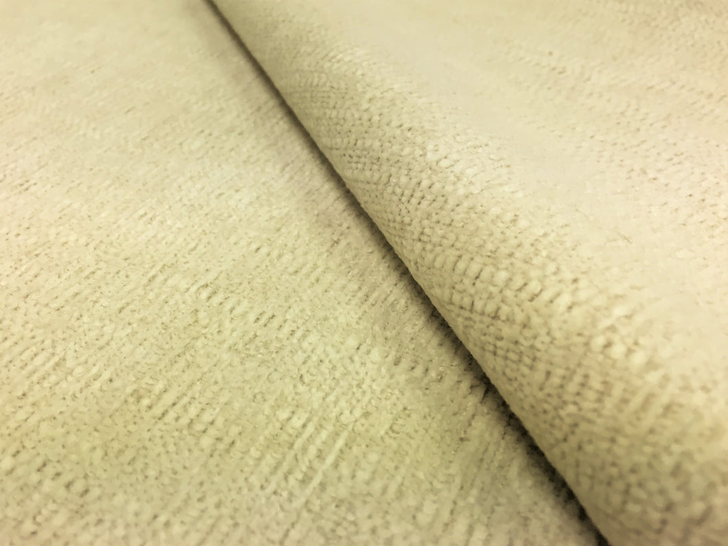 Ivory Cream Mid Century Modern Textured Water & Stain Resistant Upholstery Fabric