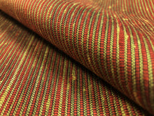 Load image into Gallery viewer, Rusty Red Wheat Beige Woven Rustic Upholstery Drapery Fabric