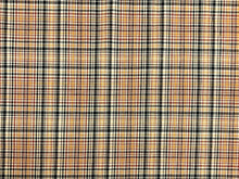Load image into Gallery viewer, Water &amp; Stain Resistant Cotton Orange Rusty Red Teal Green Cream Tartan Plaid Upholstery Drapery Fabric STA 6385