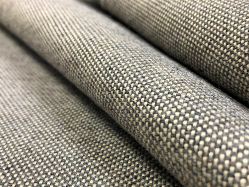 Designer Water & Stain Resistant Indoor Outdoor Grey MCM Tweed Upholstery Fabric