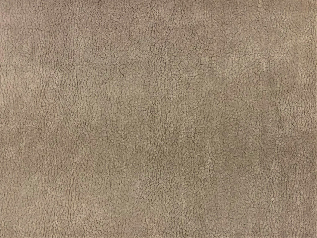 Architex Ultraposh Water & Stain Resistant Heavy Duty Fade Resistant Taupe Brown Textured Faux Leather MCM Mid Century Modern Suede Upholstery Fabric