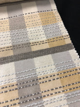 Load image into Gallery viewer, Checkered Plaid Upholstery Fabric Beige Red Green Blue Gray / RMIL13