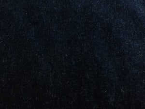 1.75 Yd Designer Water & Stain Resistant Navy Blue Genuine Mohair Velvet Upholstery Fabric