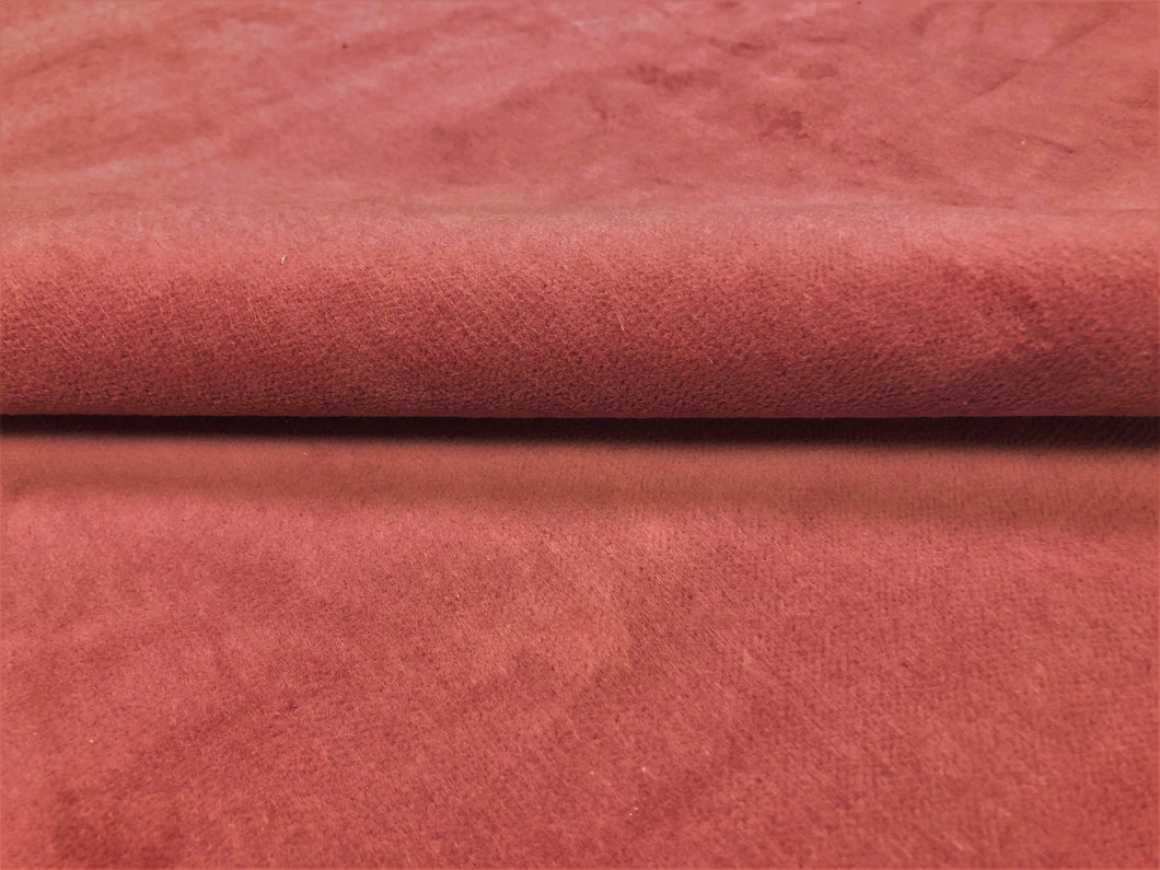 Designer Water & Stain Resistant Rose Mauve Velvet Upholstery Fabric