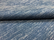 Load image into Gallery viewer, Designer French Blue Speckled Velvet Upholstery Drapery Fabric