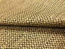 Load image into Gallery viewer, Designer Water &amp; Stain Resistant Woven Beige Charcoal Grey Taupe Small Scale MCM Mid Century Modern Upholstery Fabric