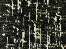 Load image into Gallery viewer, Heavy Duty Abstract Textured Cut Velvet Dark Gray Slate Gray Blue Gray Charcoal Gray MCM Upholstery Fabric