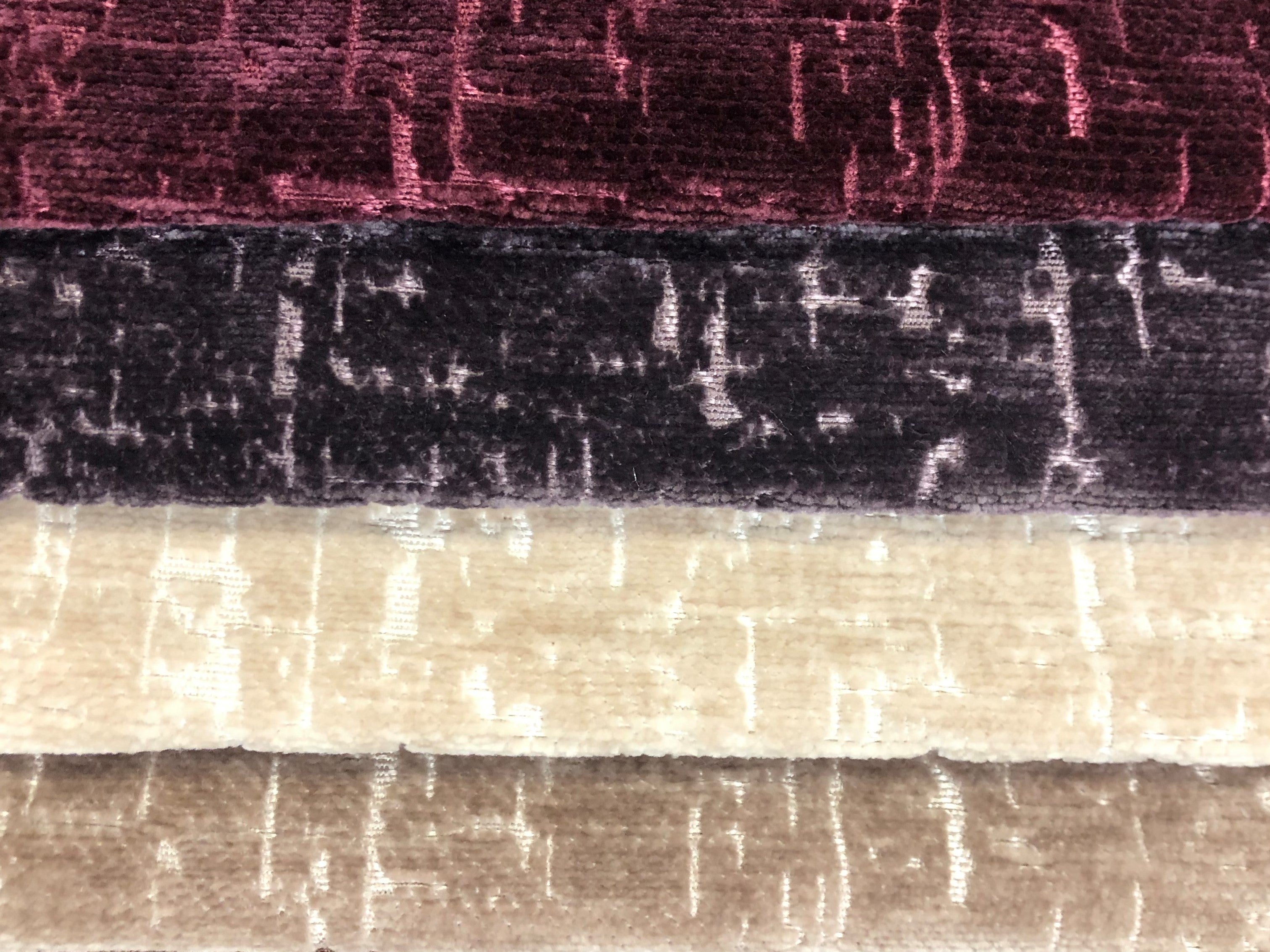 Pink Abstract Velvet Fabric, Fabric Bistro, Columbia