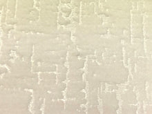 Load image into Gallery viewer, Heavy Duty Abstract Textured Cut Velvet Off White Cream Taupe Chocolate Brown MCM Mid Century Modern Upholstery Fabric
