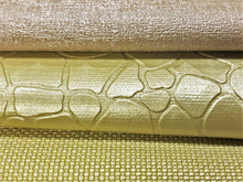 Load image into Gallery viewer, Heavy Duty Commercial Raw Silk Texture Pebble Yellow Gold Faux Leather Upholstery Vinyl