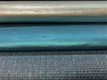 Load image into Gallery viewer, Heavy Duty Commercial Aqua Blue Silk Texture Teal Blue MCM Navy Blue Faux Leather Upholstery Vinyl