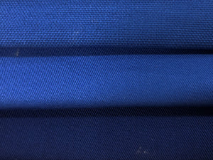 Heavy Duty Organic Cotton / Cotton Blend Cobalt Royal Blue Twill Upholstery Drapery Fabric