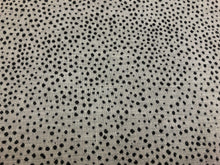 Load image into Gallery viewer, Designer Water &amp; Stain Resistant Woven Small Scale Abstract Charcoal Grey Dot Upholstery Fabric