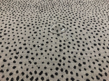 Load image into Gallery viewer, Designer Water &amp; Stain Resistant Woven Small Scale Abstract Charcoal Grey Dot Upholstery Fabric