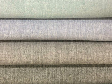Load image into Gallery viewer, Heavy Duty Mid Century Modern MCM Ice Light Grey Blue Medium Grey Softened Flannel Upholstery Drapery Fabric