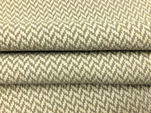 Load image into Gallery viewer, Brentano Brushstroke Cappuccino Indoor Outdoor Water &amp; Stain Resistant Taupe Cream MCM Herringbone Upholstery Fabric STA 1503