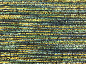 Navy Blue Aqua Yellow Green Black Textured MCM Mid Century Modern Upholstery Fabric
