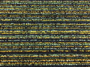 Navy Blue Aqua Yellow Green Black Textured MCM Mid Century Modern Upholstery Fabric