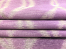 Load image into Gallery viewer, Semi Sheer Lilac Lavender Abstract Geometric Drapery Fabric