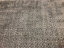 Load image into Gallery viewer, Designer Grey Cream Nubby Chenille Upholstery Fabric