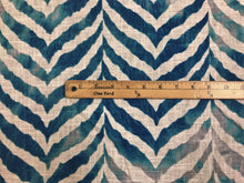 Load image into Gallery viewer, Covington Tanzania Surf Teal Blue Gray White Zebra Animal Print Drapery Fabric