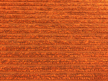 Load image into Gallery viewer, Water &amp; Stain Resistant Orange Taupe Chenille Textured Upholstery Fabric
