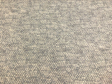 Load image into Gallery viewer, Designer Water &amp; Stain Resistant Linen Acrylic Blend Beige Navy Blue Abstract Geometric Upholstery Fabric